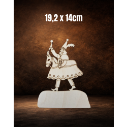 Lajkonik 15cm na skale, sklejka 3mm